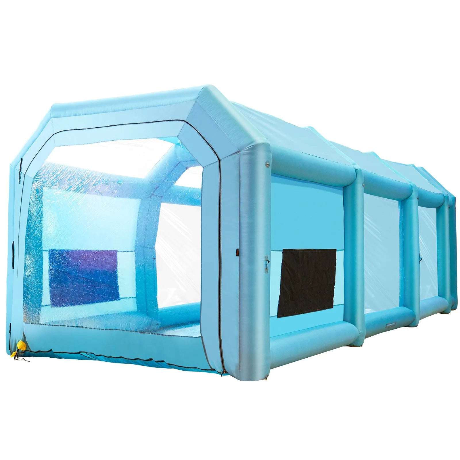 12 x 5 x 4 m pielāgota piepūšamā krāsošanas telpa