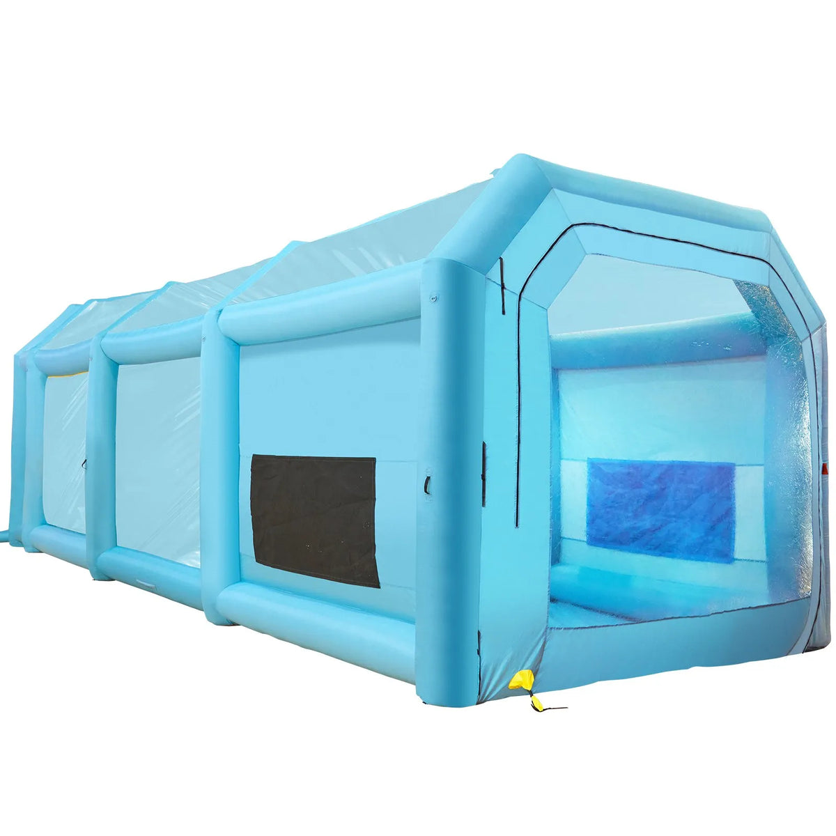 12 x 5 x 4 m pielāgota piepūšamā krāsošanas telpa