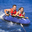 VEVOR Piepūšamā Vilkšanas Kamera Laivām, 1–2 Braucējiem, 154 kg Slodze – 131 cm Apaļš Ūdens Sporta Vilkšanas Riņķis ar Pilnu Neilona Pārklājumu, EVA Rokturiem un Ātrās Drošības Vārstu