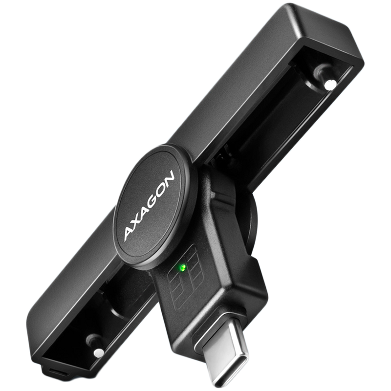 Salokāms kabatas USB-C viedkartes / ID kartes lasītājs