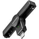 Salokāms kabatas USB-C viedkartes / ID kartes lasītājs