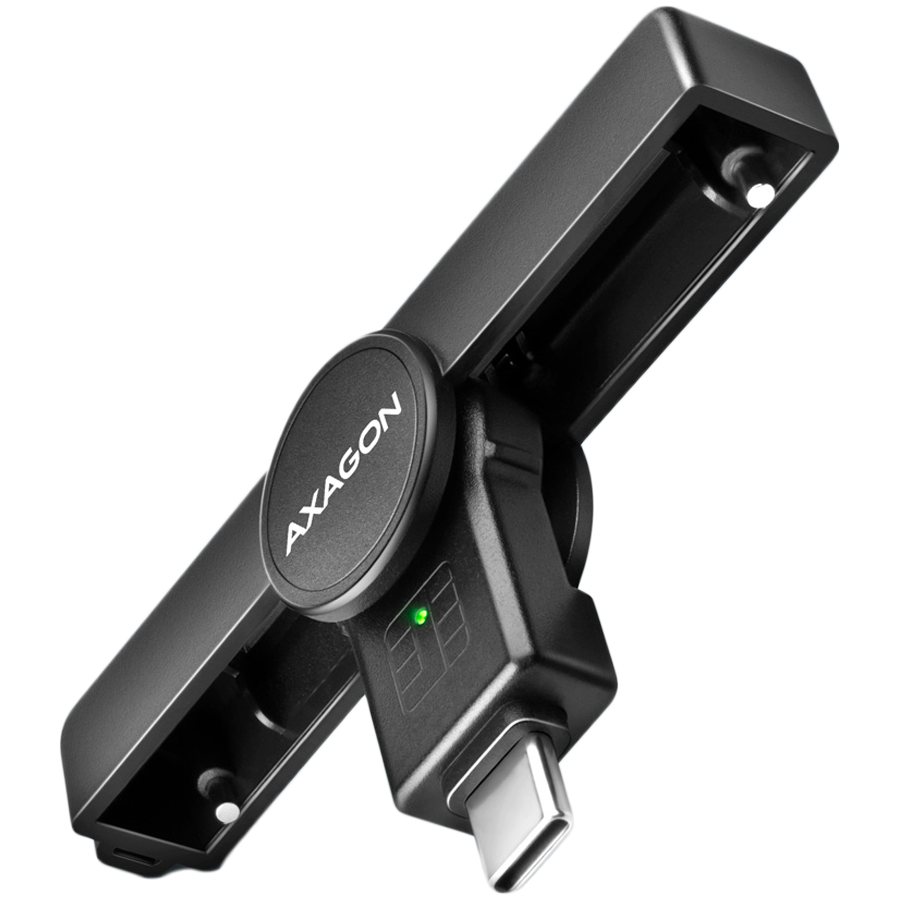 Salokāms kabatas USB-C viedkartes / ID kartes lasītājs