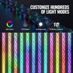 VEVOR LED spirālveida antenas gaisma, 1 gab., 1,2 m, RGB, ar tālvadību un lietotni, piemērota ATV, UTV, RZR