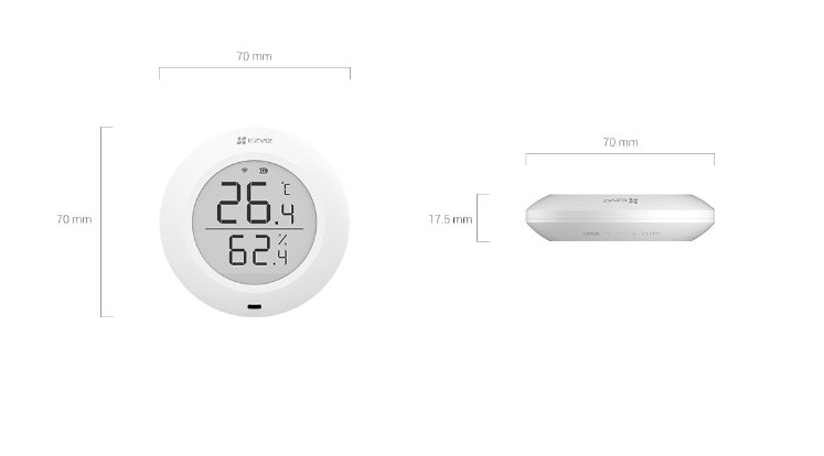 EZVIZ T51C temperatūras un mitruma sensors