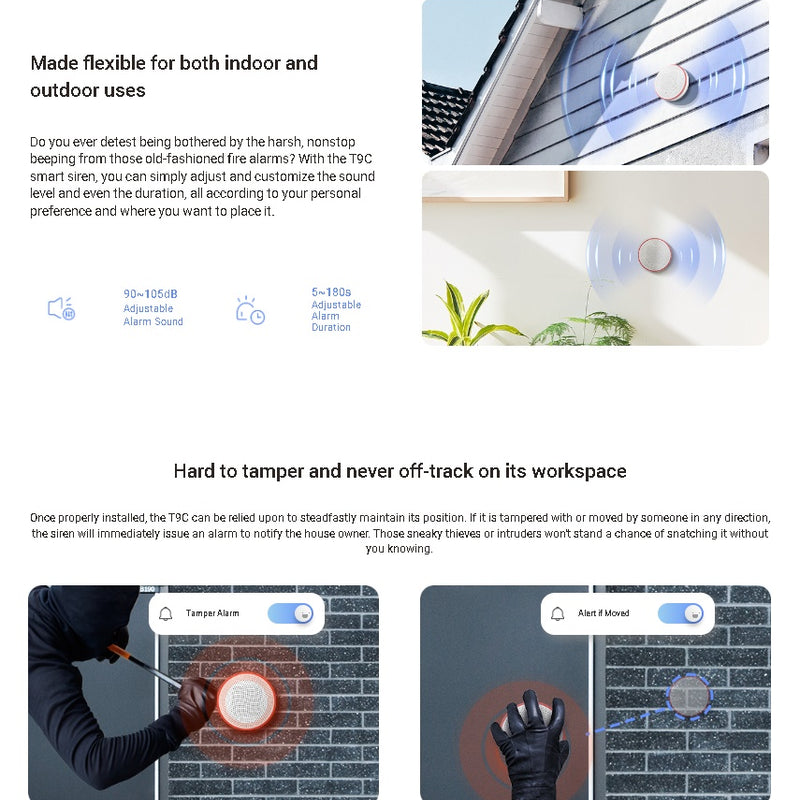 EZVIZ T9C wireless outdoor siren