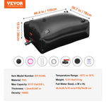 Salokāma ūdens uzglabāšanas tvertne 330 l, PVC, pārnēsājama, melna