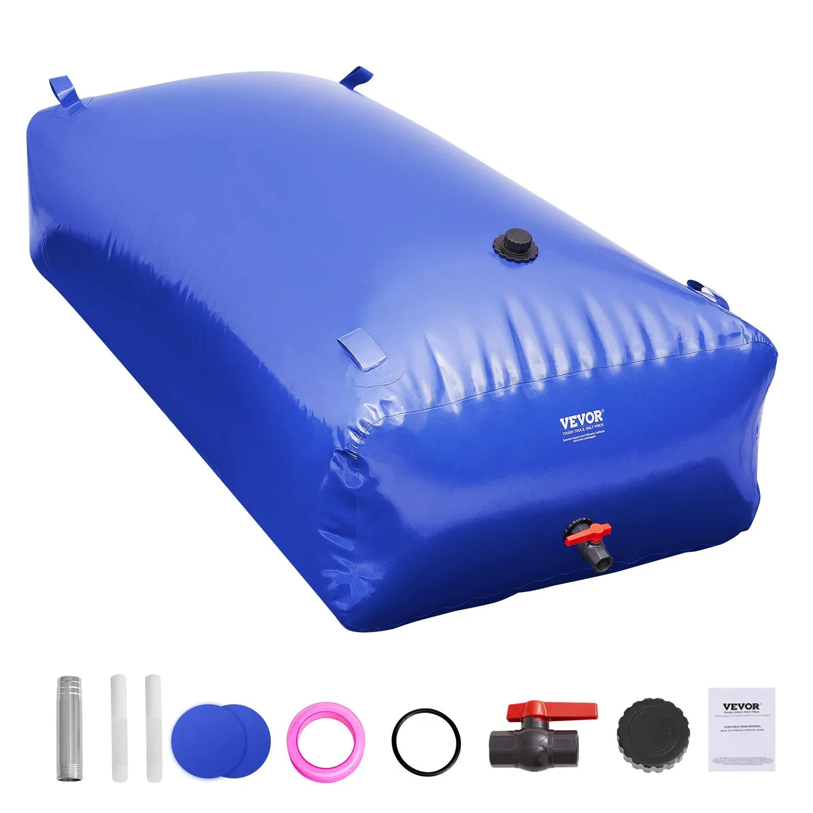 Portable water storage tank 1000 L, 1000D PVC, foldable
