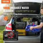 Portable water storage tank 1000 L, 1000D PVC, foldable