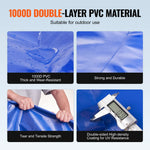 Portable water storage tank 1000 L, 1000D PVC, foldable