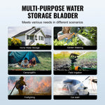 Portable water storage tank 1000 L, 1000D PVC, foldable