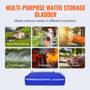 Kaasaskantav veemahuti 540 L, 1000D PVC, kokkupandav