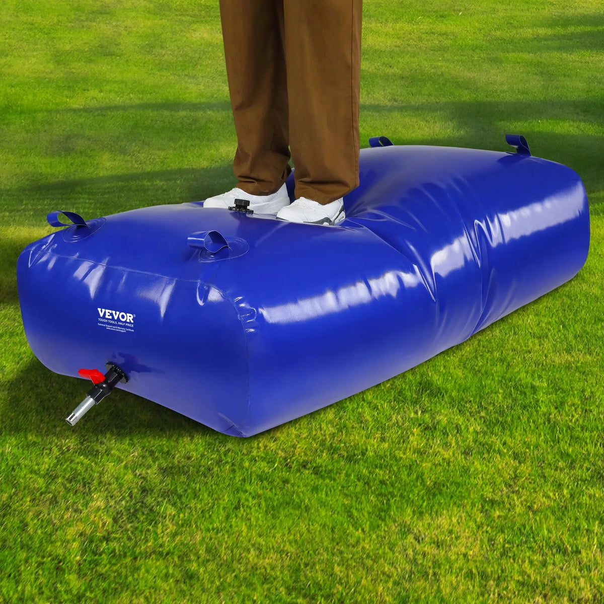Pārnēsājama ūdens uzglabāšanas tvertne 540 l, 1000D PVC, salokāma