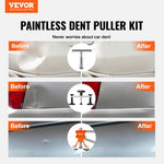 VEVOR 107 gabalu automobiļa virsbūves dentu remonta rīku komplekts, Automobiļa virsbūves dentu izvelcējs, Tiltu pacēlājs, Beznoglējuma krusas bojājumu remonta komplekts
