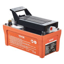 VEVOR Pneimohidrauliskais sūknis 6895 bar ar 1,9 L tvertni, eļļas izeja NPT 10 mm, ieeja NPT 6,4 mm, 2 m šļūtene, kājas pedāļa vadība, piemērots auto virsbūves rāmja labošanas iekārtām un vilkšanas statņiem, oranžs