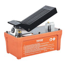 VEVOR Pneimohidrauliskais sūknis 6895 bar ar 1,9 L tvertni, eļļas izeja NPT 10 mm, ieeja NPT 6,4 mm, 2 m šļūtene, kājas pedāļa vadība, piemērots auto virsbūves rāmja labošanas iekārtām un vilkšanas statņiem, oranžs