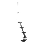 VEVOR 4 pakāpienu laivas piekabes kāpnes ar rokturi un neslīdošu virsmu, 3 montāžas leņķi, rāmjiem 76,2 × 76,2 / 76,2 × 127 / 101,6 × 101,6 mm, apakšējā montāža
