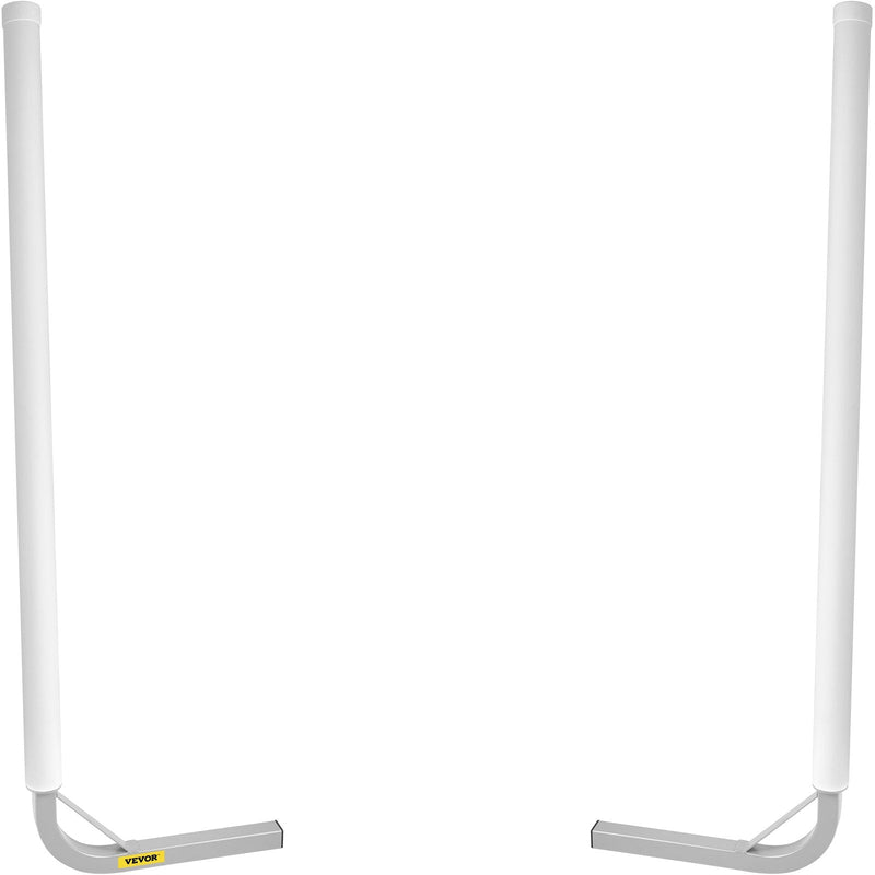 Laivu piekabes vadotne, 152 cm, 2 gab. tērauda stabi ar baltiem PVC pārklājumiem, komplektā visi stiprinājumi, piemērota ūdensslēpju, makšķerēšanas un buru laivu piekabēm