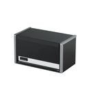 VEVOR 21,8 cm pārnēsājamā metāla instrumentu kaste ar 3 atvilktnēm, tērauda korpuss ar lodīšu gultņu mehānismu, EVA ieliktņiem un PP kājiņām, pulverkrāsas pārklājums, melna