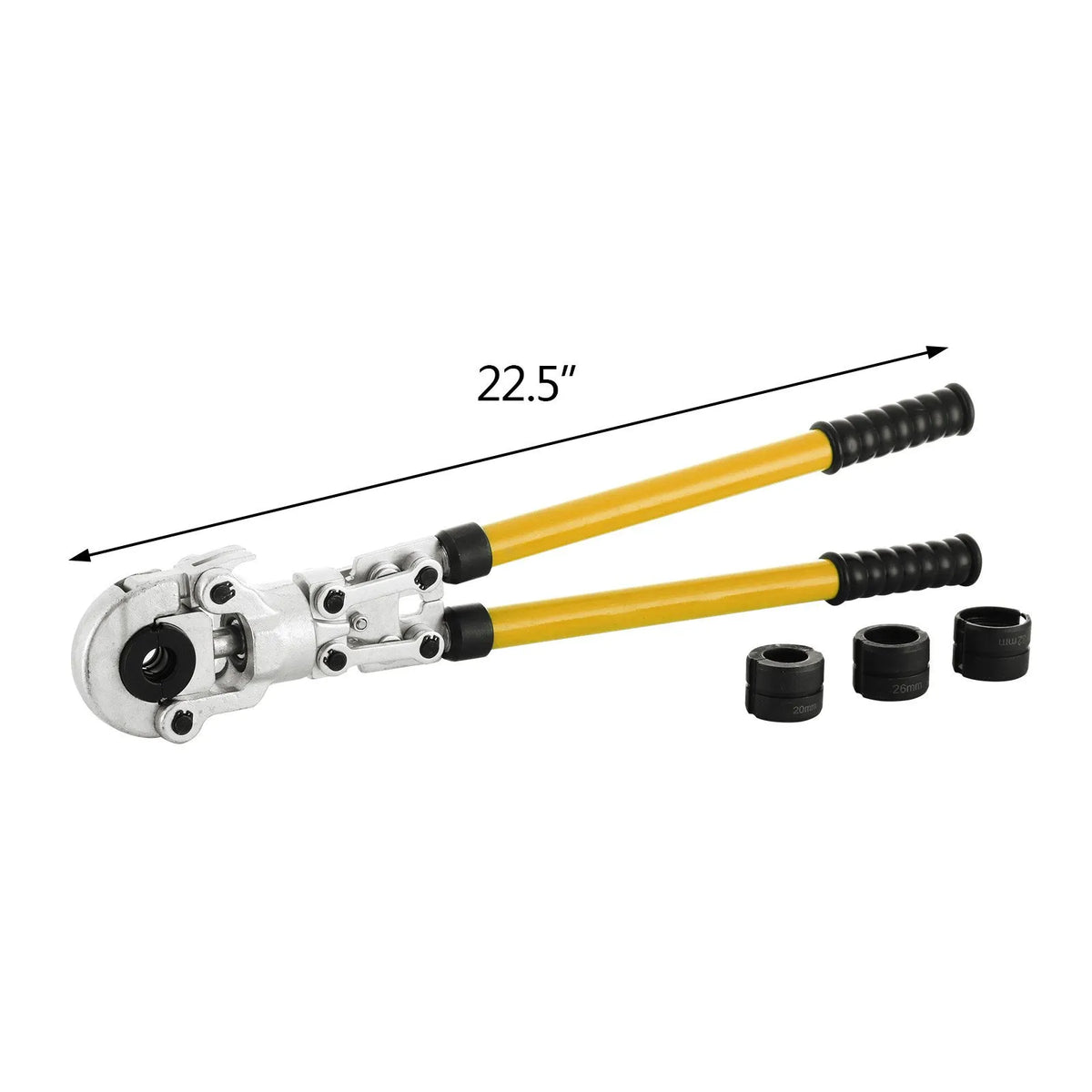 VEVOR cauruļu preses knaibles ar 6 uzgaļu komplektu, Ø16–32 mm, rokas presēšanas instruments kompozītmateriāla caurulēm (PEX-AL-PEX, alumīnija kompozītmateriāla caurules)