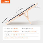 VEVOR Salokāma suņu rampa, regulējama koka rampa suņiem un kaķiem, 100 cm gara, regulējama no 38 cm līdz 56 cm