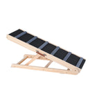 VEVOR Suņu rampa, salokāma koka rampa, regulējama no 35 cm līdz 65 cm, 105 cm gara, piemērota gultai, dīvānam, automašīnai