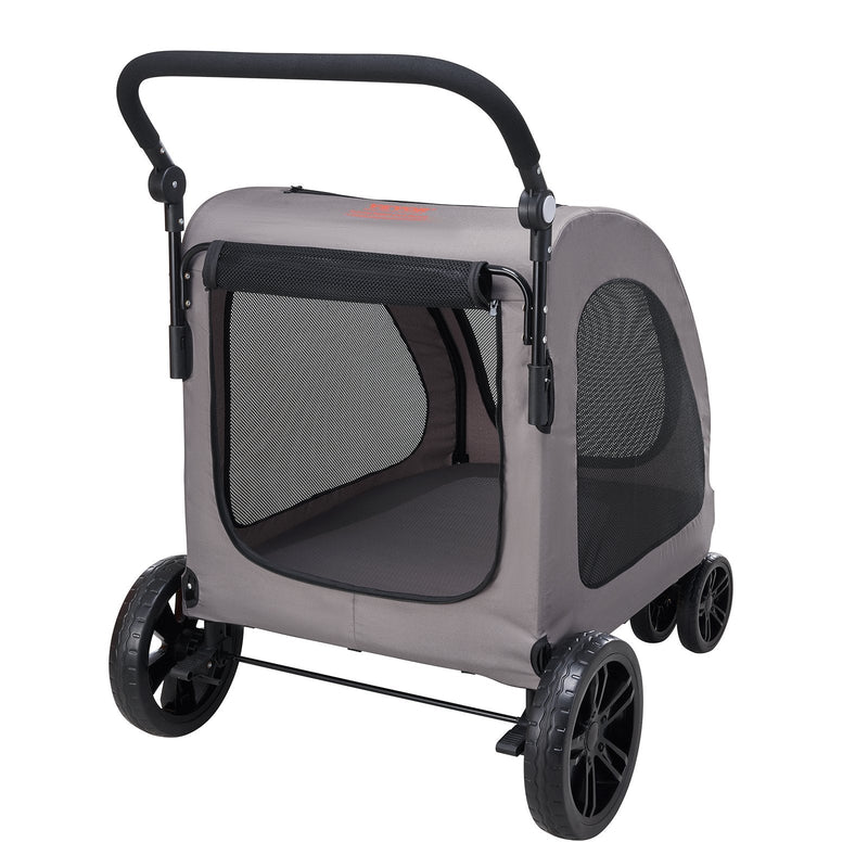 VEVOR četrriteņu mājdzīvnieku ratiņi suņiem, nēsātājs ar 160 lbs / 72,5 kg svara kapacitāti, pārnēsājams