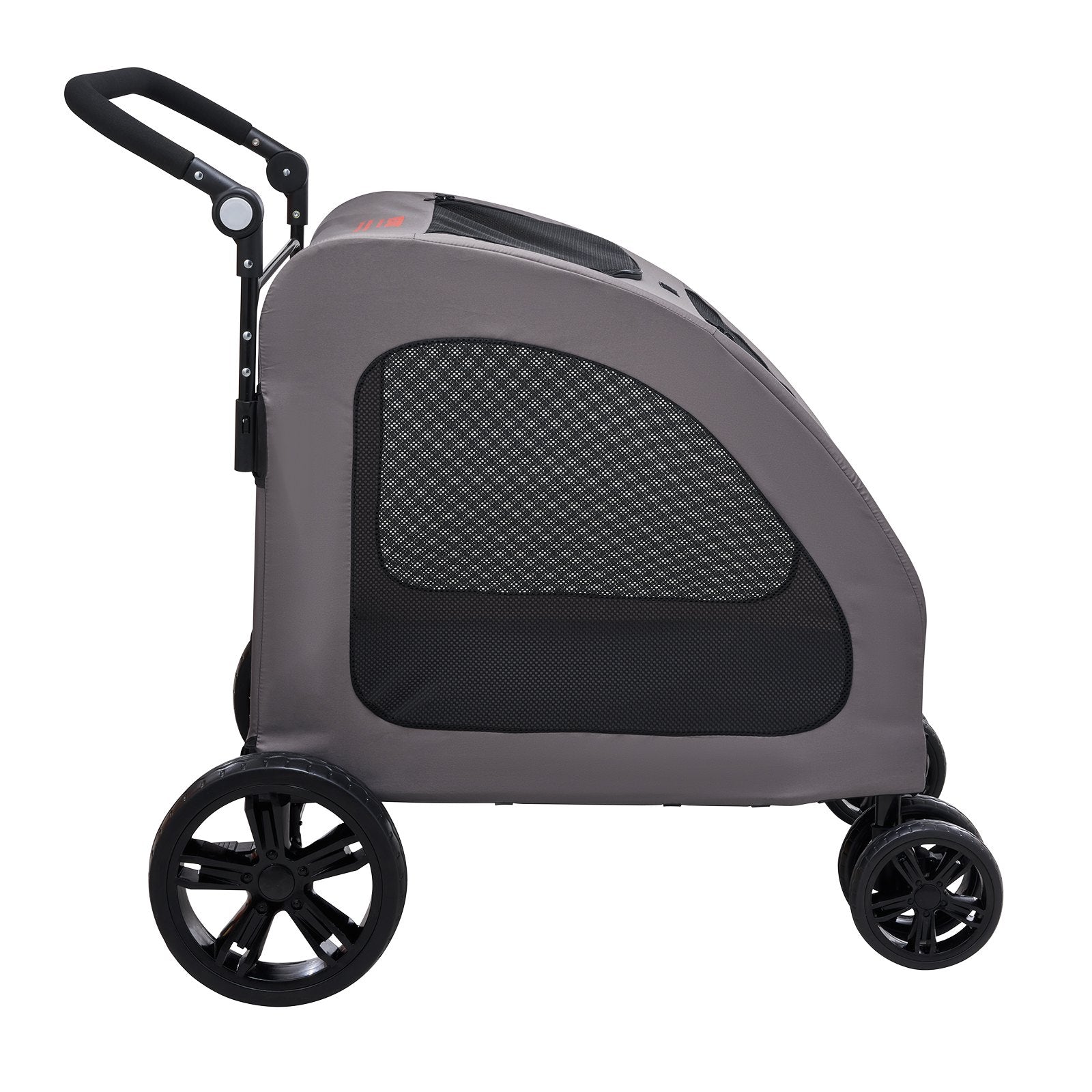 VEVOR četrriteņu mājdzīvnieku ratiņi suņiem, nēsātājs ar 160 lbs / 72,5 kg svara kapacitāti, pārnēsājams