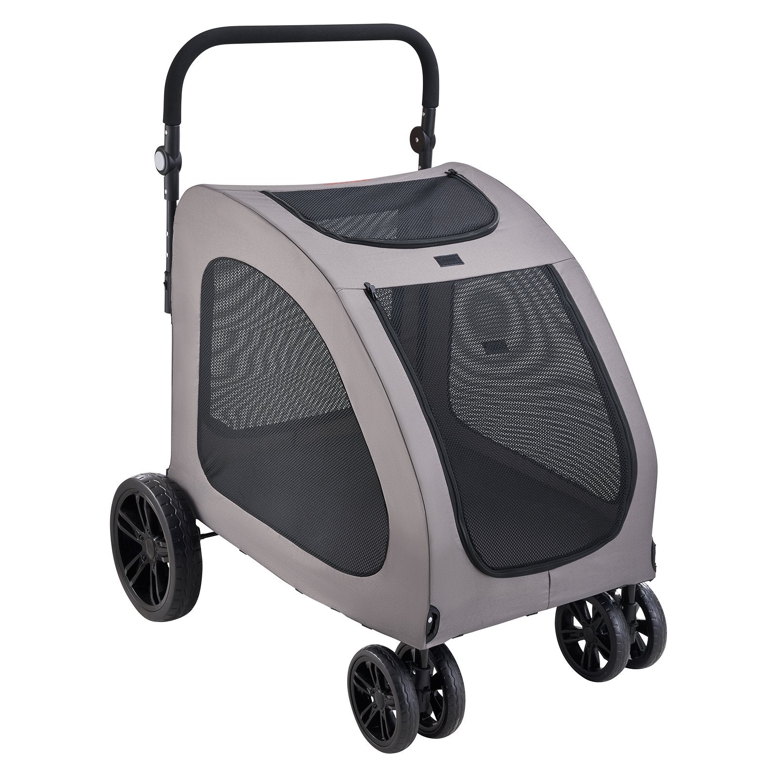 VEVOR četrriteņu mājdzīvnieku ratiņi suņiem, nēsātājs ar 160 lbs / 72,5 kg svara kapacitāti, pārnēsājams