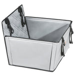 VEVOR Paaugstinātais auto sēdeklis suņiem līdz 18 kg, 600 x 500 x 190 mm, pelēks