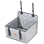 VEVOR Paaugstinātais auto sēdeklis suņiem līdz 18 kg, 600 x 500 x 190 mm, pelēks