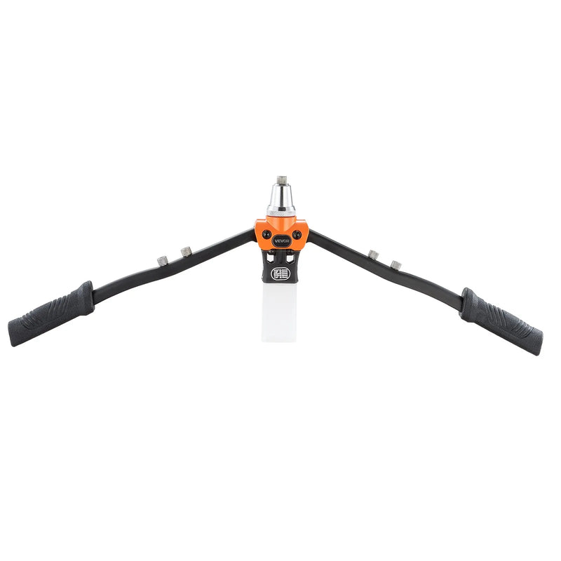 VEVOR manuālās kniedēšanas pistoles komplekts, ar 230 aklajām kniedēm, divroku kniedētājs ar 5 maināmiem uzgaļiem, 5 urbjiem un pārnēsāšanas koferi metāla, auto, mājas un DIY darbiem