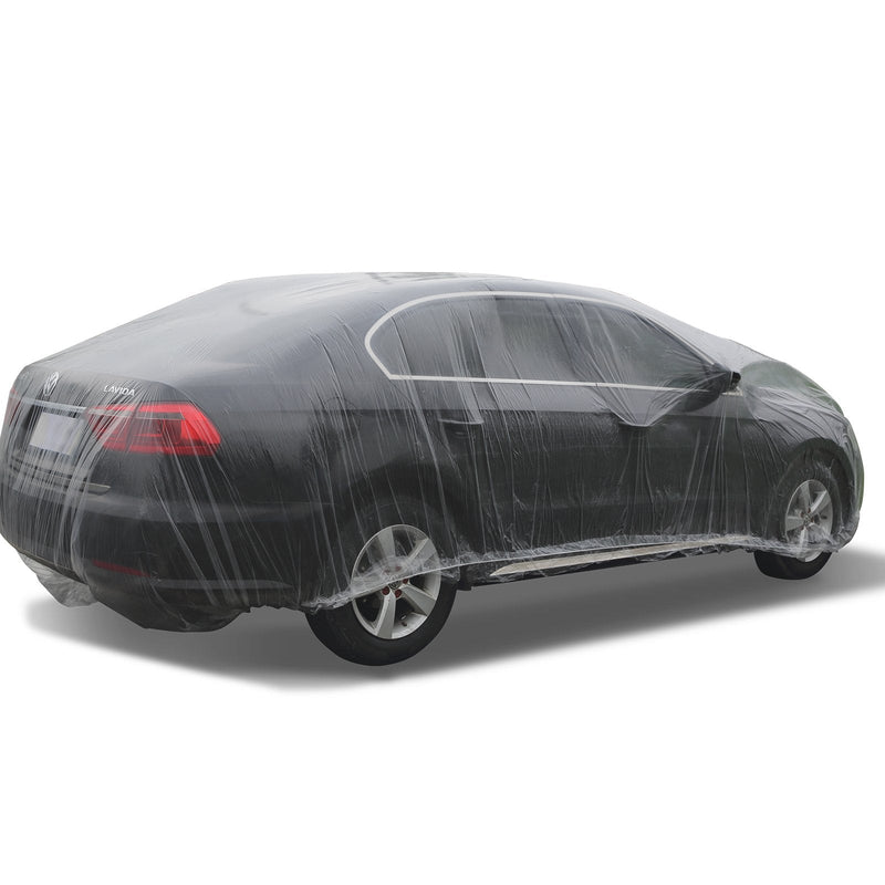 VEVOR caurspīdīgi plastmasas auto pārsegi, 10 gab., vienreizlietojami, 6,7 × 3,7 m, ūdensizturīgi un putekļu necaurlaidīgi, piemēroti lietošanai iekštelpās un ārā, universāla izmēra