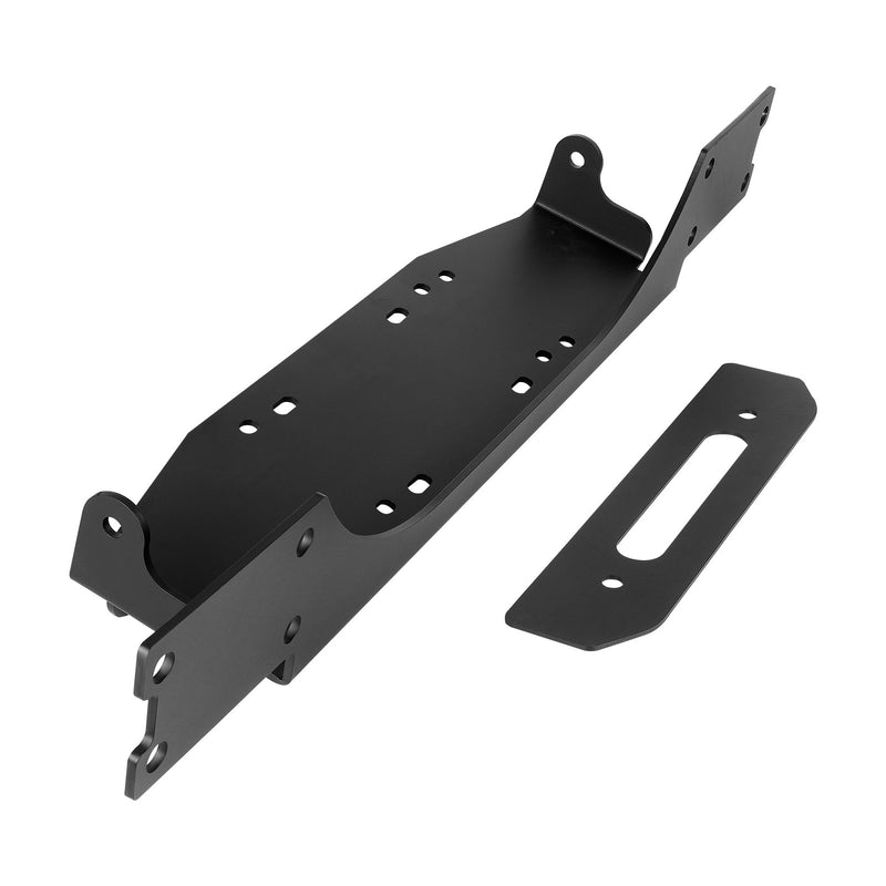 VEVOR Vinčas stiprinājums piekabes āķim Jeep Wrangler JL/JLU un Gladiator JT modeļiem (2018–2023), 2 montāžas atveres, pulverkrāsots tērauds, melns