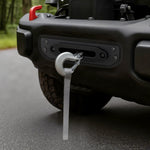 VEVOR Vinčas stiprinājums piekabes āķim Jeep Wrangler JL/JLU un Gladiator JT modeļiem (2018–2023), 2 montāžas atveres, pulverkrāsots tērauds, melns