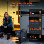 VEVOR Dīzeļdegvielas gaisa sildītājs220V un  12V 8 kW ar Bluetooth lietotnes vadību transportlīdzekļiem