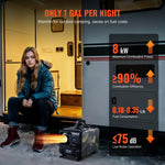 VEVOR dīzeļa gaisa sildītājs, 8 kW, 12 V, ar Bluetooth lietotni un tālvadību
