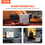 220V un 12V 2KW VEVOR dīzeļa gaisa sildītājs 2.2L baka Bluetooth APP tālvadības pults lietošanai ārpus telpām