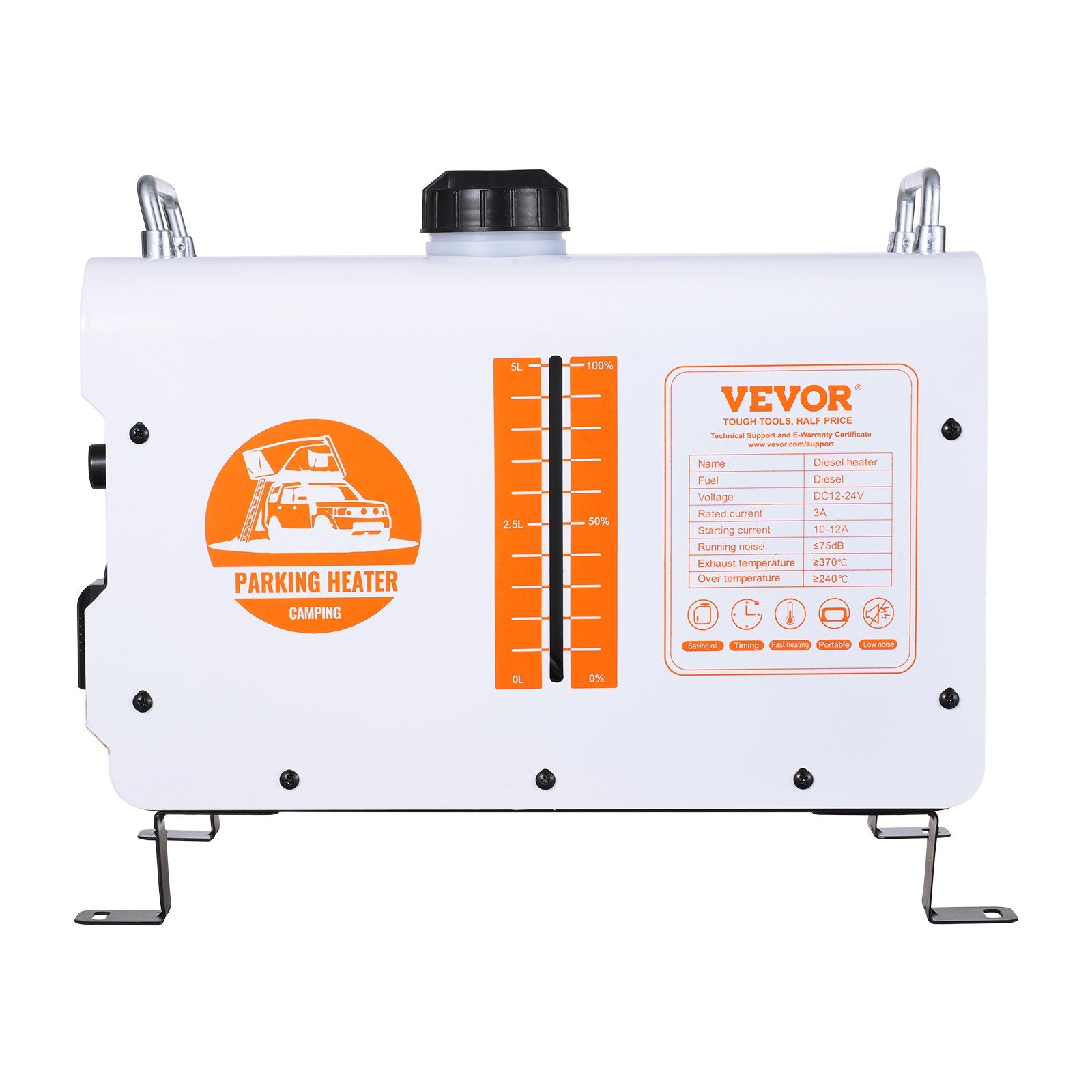 220V un 12V 8KW VEVOR dīzeļa gaisa sildītājs  Bluetooth APP tālvadības pults lietošanai ārpus telpām