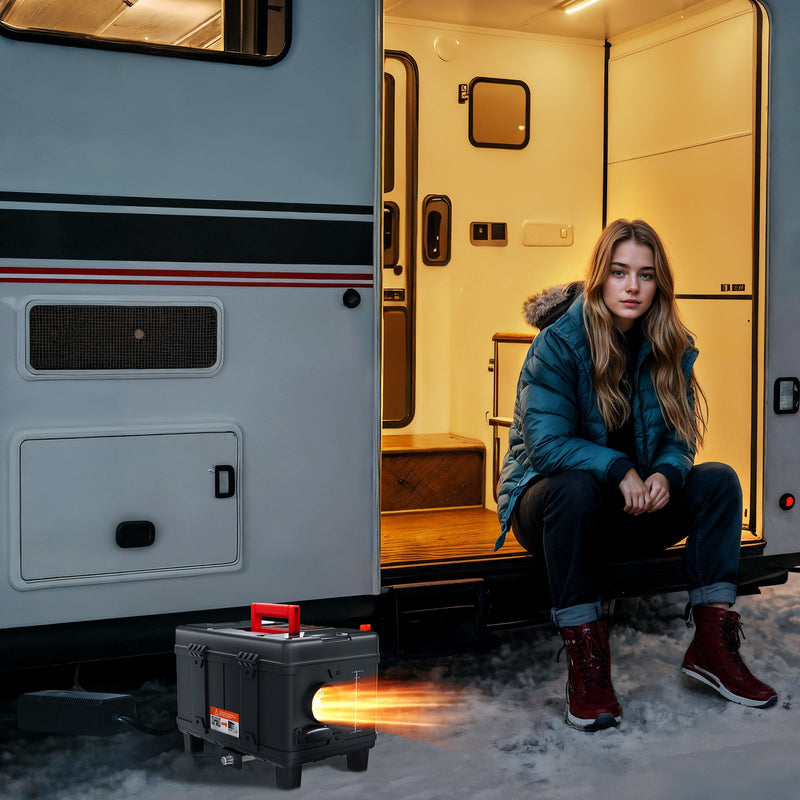 Uus_220V ja 12V/24V 8KW VEVOR diisel õhksoojendi koos Bluetooth rakenduse ja kaugjuhtimispuldiga sõidukitele