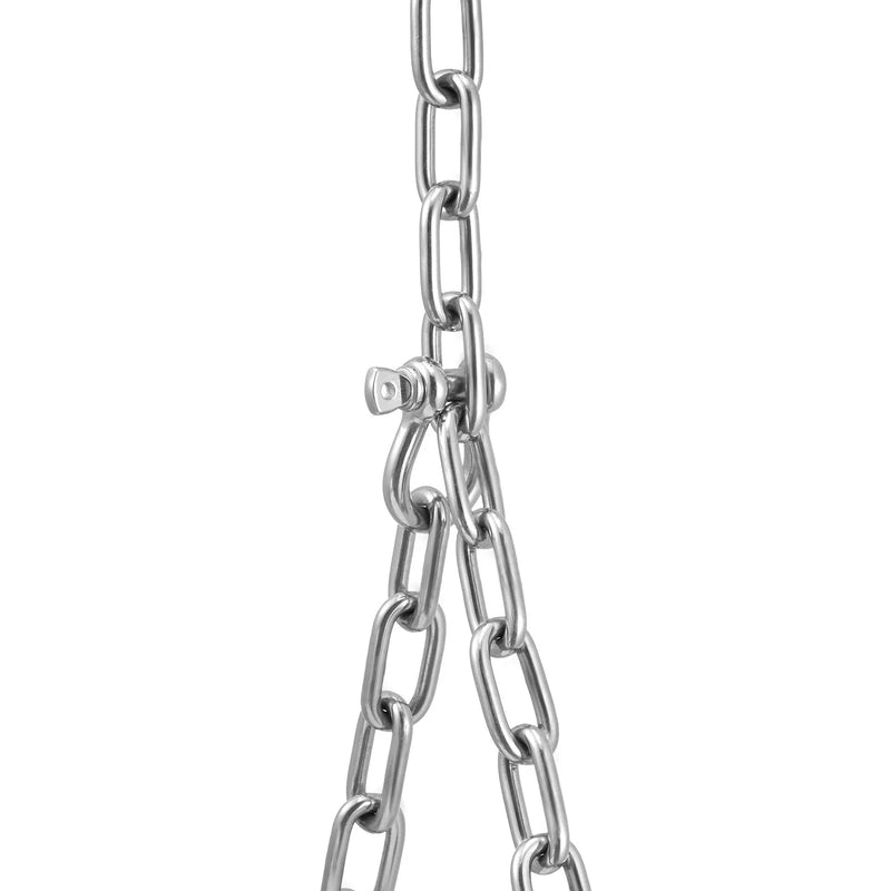 Laivas enkura ķēde no nerūsējošā tērauda ar svina posmu 6,3 mm x 1,2 m ar divām šaklēm