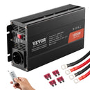 VEVOR чистая синусоида инвертор преобразователь мощности 1000W DC12V AC230V, инвертор LCD, пульт дистанционного управления, CE