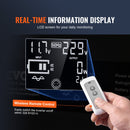 VEVOR чистая синусоида инвертор преобразователь мощности 3000 Вт DC12V в AC230V инвертор LCD, пульт дистанционного управления, CE