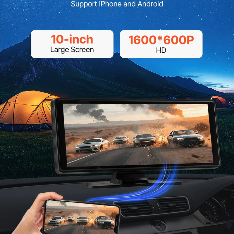 Auto multimediju atskaņotājs ar skārienekrānu 254 mm, Apple CarPlay, Android Auto, Bluetooth