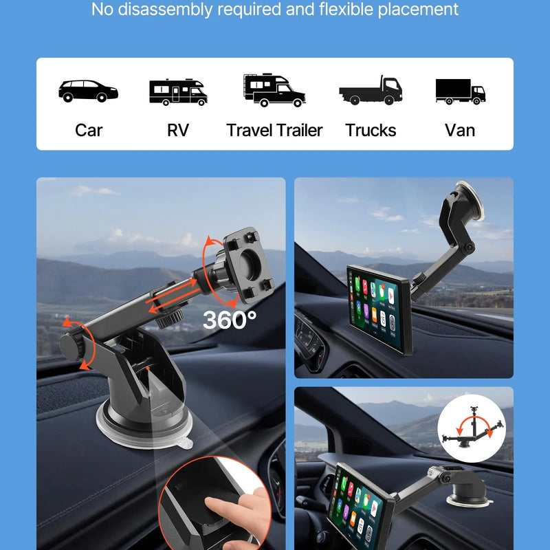 Auto multimediju atskaņotājs ar skārienekrānu 254 mm, Apple CarPlay, Android Auto, Bluetooth