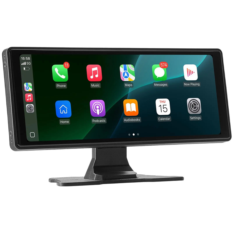 Automašīnas multimediju sistēma ar 25,4 cm skārienekrānu, Apple CarPlay, Android Auto, priekšējo/aizmugurējo kameru