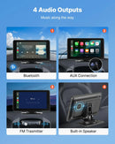 Automašīnas 17,8 cm skārienekrāna radio ar Apple CarPlay, Android Auto un atpakaļskata kameru
