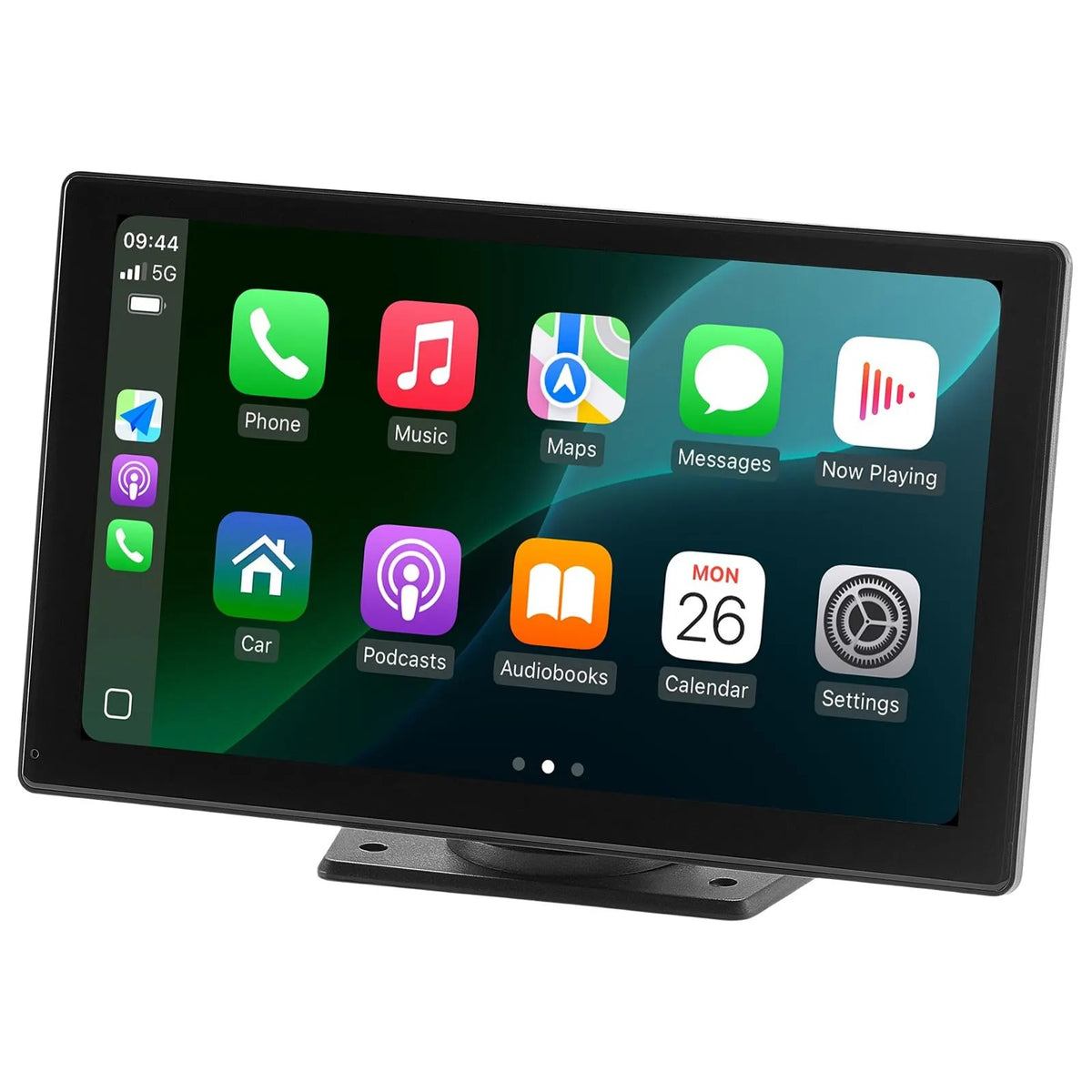 Auto multimeediasüsteem 9-tollise (228,6 mm) puuteekraaniga, Apple CarPlay, Android Auto ja tahavaatekaameraga.