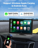 Auto multimeediasüsteem 9-tollise (228,6 mm) puuteekraaniga, Apple CarPlay, Android Auto ja tahavaatekaameraga.