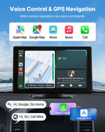 Auto multimeediasüsteem 9-tollise (228,6 mm) puuteekraaniga, Apple CarPlay, Android Auto ja tahavaatekaameraga.