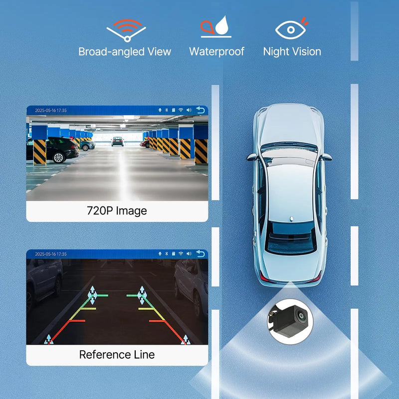 Auto multimediju sistēma ar 9 collu (228,6 mm) skārienekrānu, Apple CarPlay, Android Auto un atpakaļskata kameru